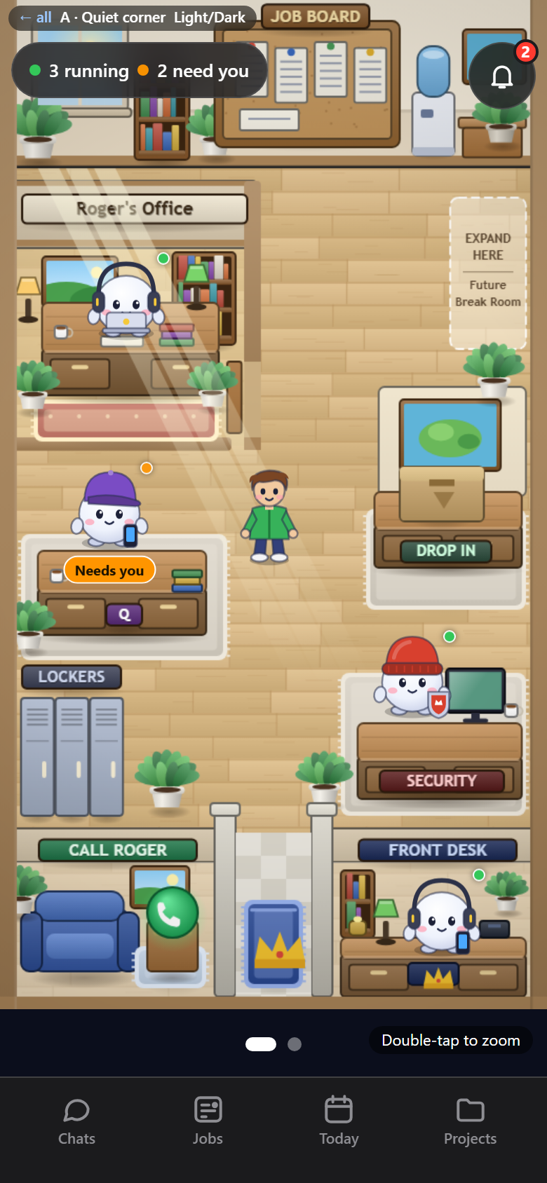 Option A phone screenshot