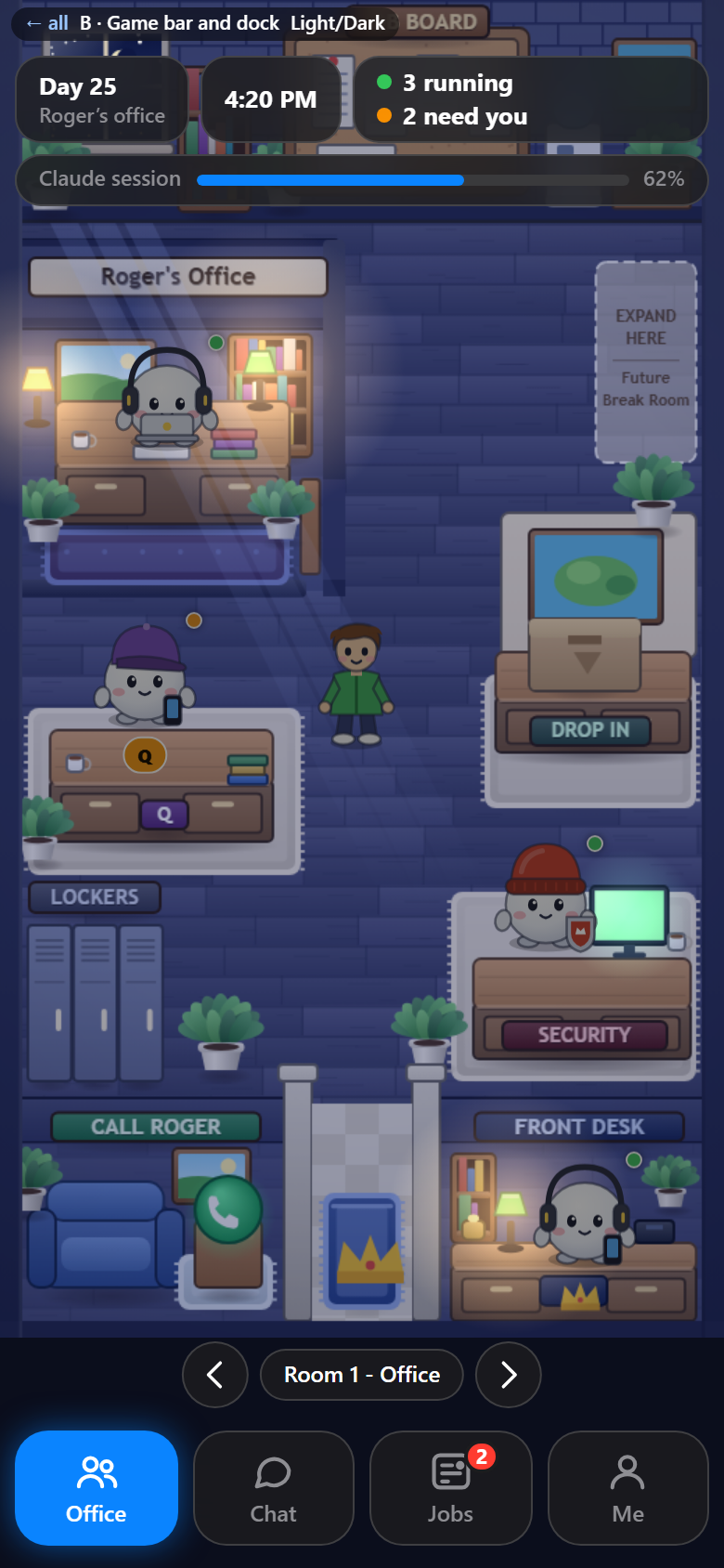 Option B phone screenshot